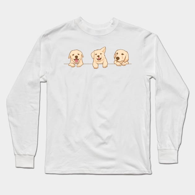 Dogs lovers cute funny animal pet Long Sleeve T-Shirt by creativitythings 